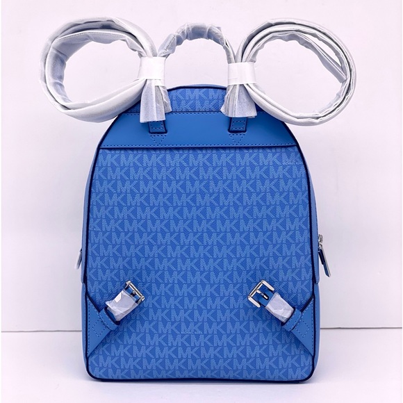 Michael Kors Jaycee Medium Backpack MK Blue - Picture 4 of 15